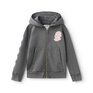 Nununu x Mr. Cartoon Zipup Hoodie in Grey